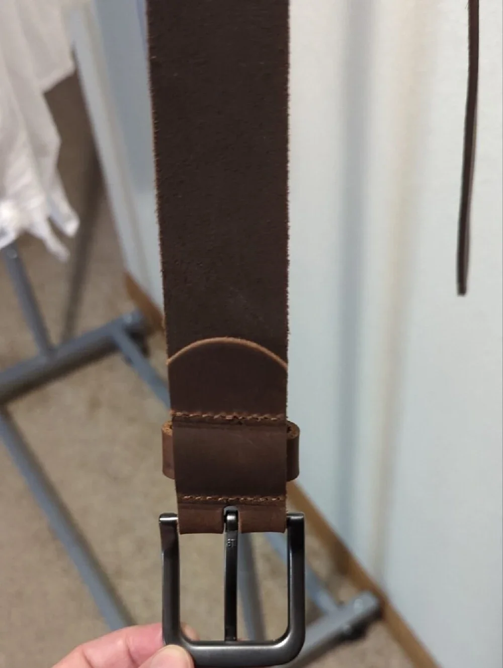 Women's Lucky Brand Brown Leather Belt with Silver Buckle